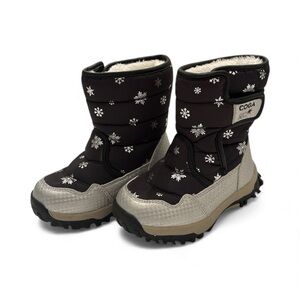 Kids Snow Boots - Black and Silver